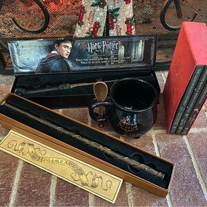 Harry Potter Wand Hermione Granger Wand Hogwarts Mug Set Hogwarts Library Books